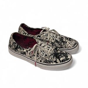 Vans Womens Size 8.5 Men’s Size 7 Marvel Female Avengers Black/White Skate Shoes